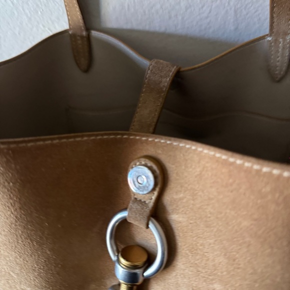 Rebecca Minkoff Megan Suede Shopper Tote Bag tan - Picture 9 of 16